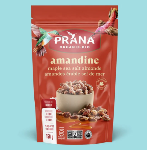 Prana Amandine, Maple Almonds, Organic, 8/150g