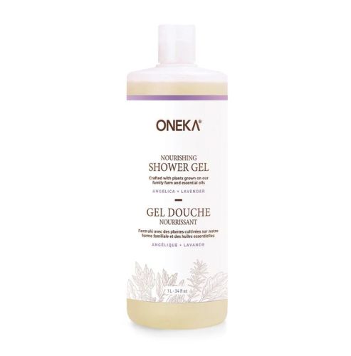 Oneka Shower Gel (Body Wash), Angelica & Lavender, 1L