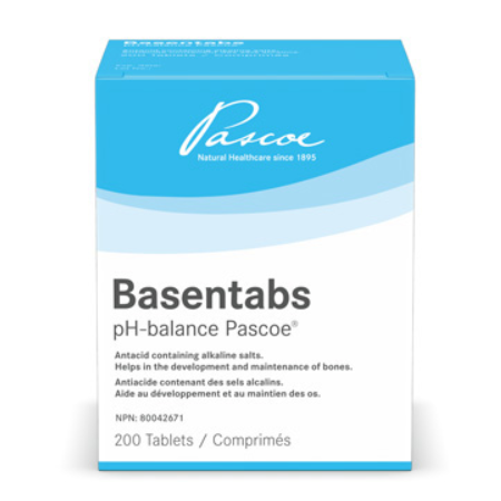 Pascoe Basentabs pH-balance Pascoe, Antacid w/Alkaline Salts (tablets), 200ct