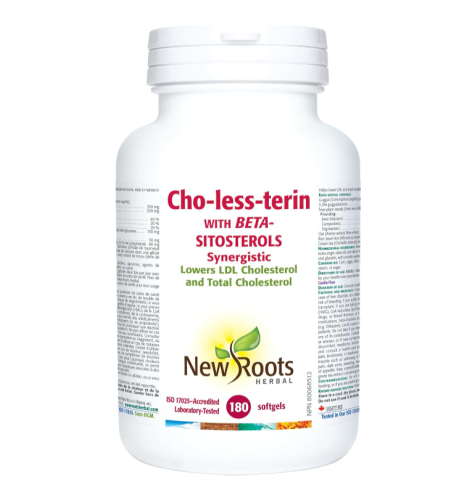 New Roots Herbal Cho-less-terin With Beta-Sitosterols · Synergistic, 180 softgels