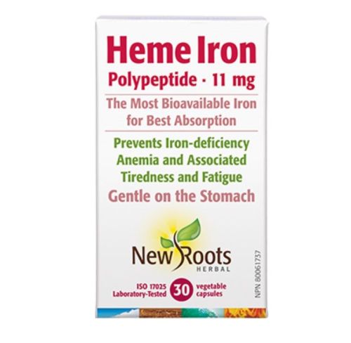 New Roots Herbal Heme Iron Polypeptide · 11 mg, 60 capsules