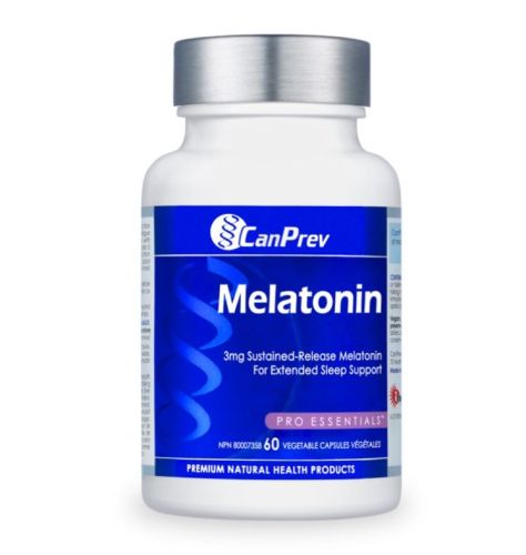 CanPrev Melatonin 3mg Sustained-Release, 60 v-caps