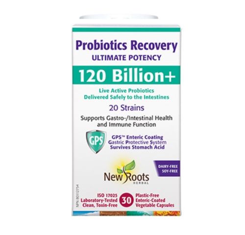 New Roots Herbal Probiotics Recovery Ultimate Potency, 30 capsules