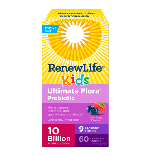 Renew Life Ultimate Flora Kids Probiotic 10 Billion, 60 caps