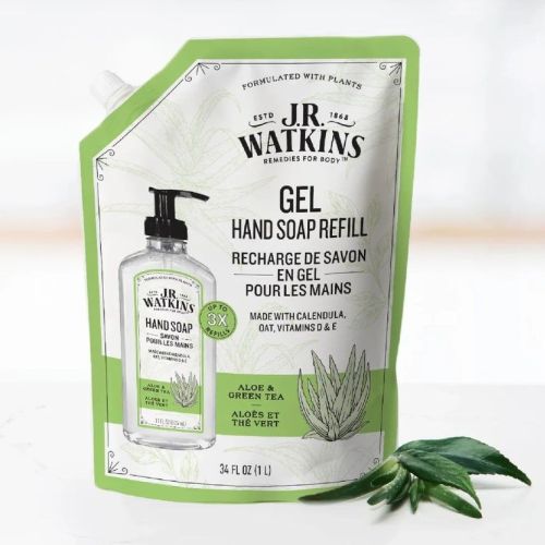 J.R. Watkins Aloe & Green Tea Hand Soap Refill, 1L