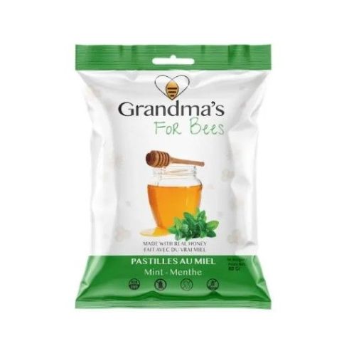 Grandma's For Bees Mint Honey Drop, 12 x 80g