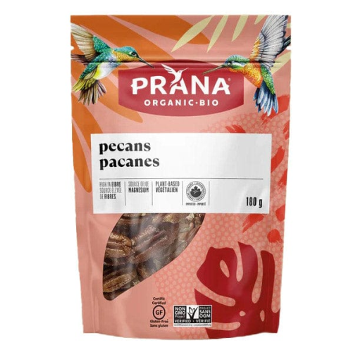 Prana Pecans, Raw, Organic, 6/180g