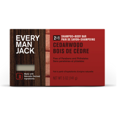 Every Man Jack Shampoo & Body Bar - Cedarwood, 141g