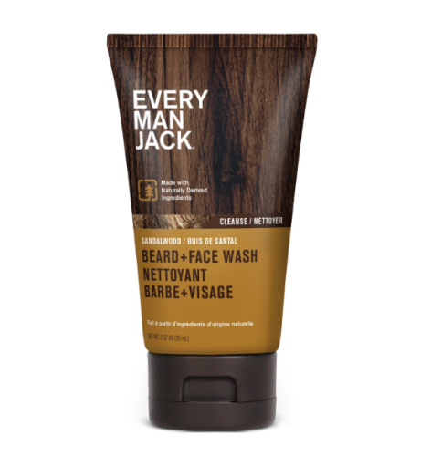 Every Man Jack Beard & Face Wash - Sandalwood Trvlm, 60ml