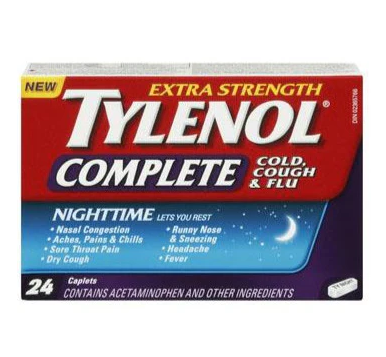 Tylenol Complete Night,  24 Tablets