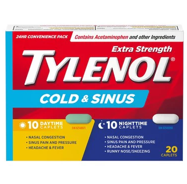 Tylenol Cold&Sinus Day/Night, 10+10