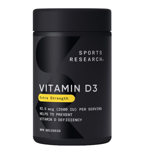 Sports Research Vitamin D3 2500iu, 240ct