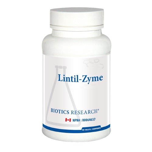 Biotics Research Lintil-Zyme **NEW, 100 Tablets