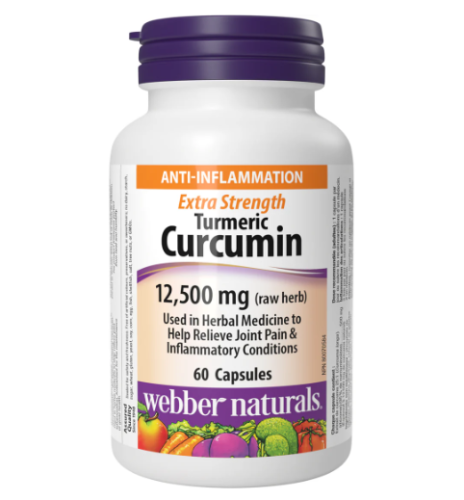 Webber Naturals Turmeric Curcumin X-Strength 12500mg, 60 Caps 