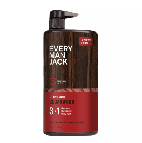 Every Man Jack 3-in-1 All Over Wash Cedarwood, 852ml