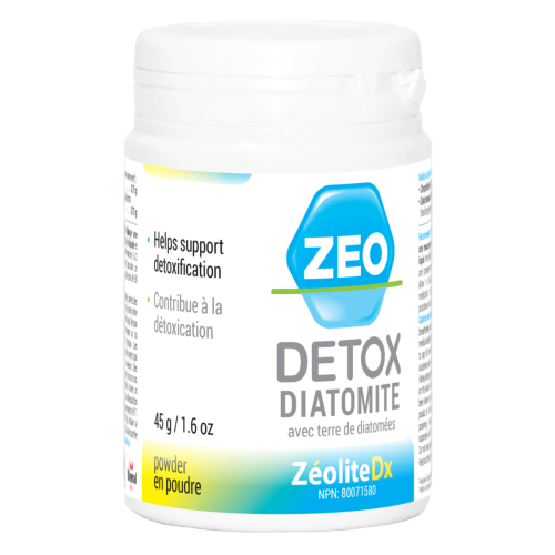 ZeoDetox Diatomite, Powder, Bottle with Measuring Spoon, 45g/1.6oz