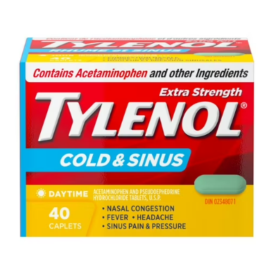 Tylenol Cold&Sinus 500mg, 40 tablet