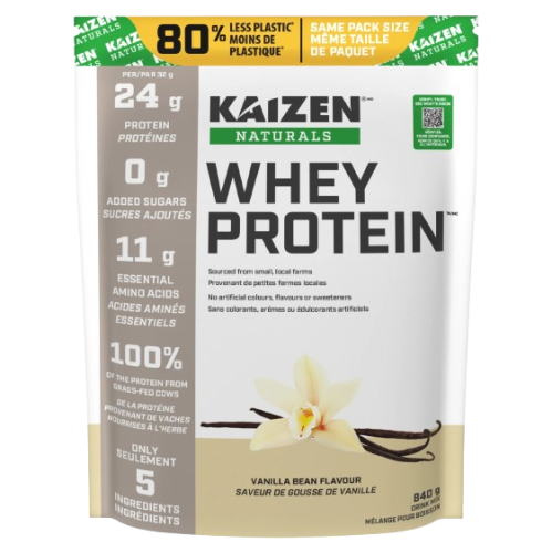 Kaizen Naturals Whey Protein - Vanilla Bean, 840g