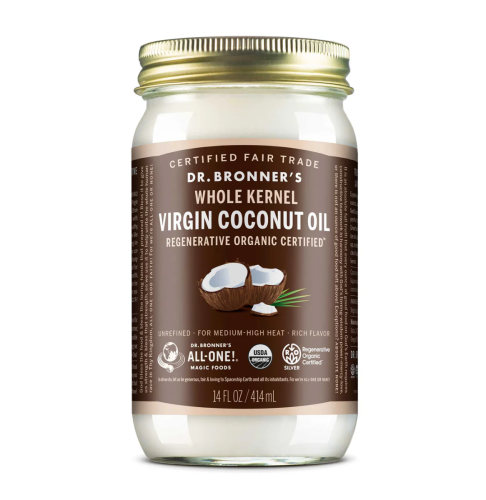 Dr. Bronner's Whole Kernel Virgin Coconut Oil, 414ml