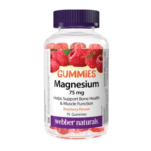 Webber Naturals Magnesium 75mg, 75 Gummies