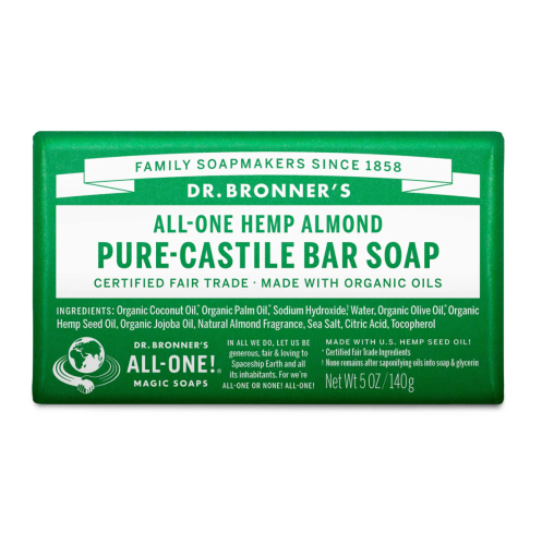 Dr. Bronner's Almond Bar Soap, 140g