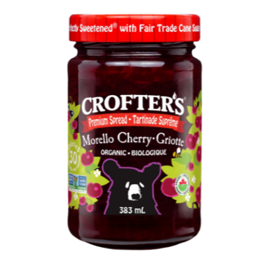 Crofter's Organic Morello Cherry Spread, 383mL