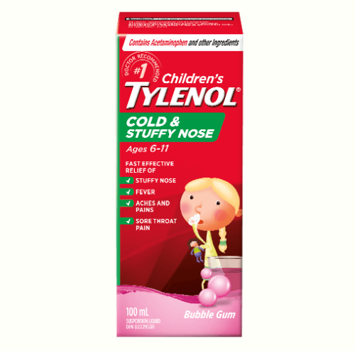 Tylenol Cold & Stuffy Nose Child 160mg, 100ml