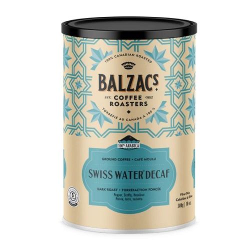 Balzac's Coffee Swiss Water Decaf Ground Coffee, 300g