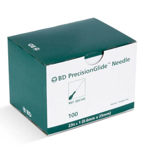 BD Needle PrecisionGlide 23G x 1 in., 100 Needles