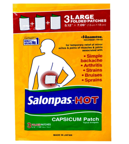 Salonpas Capsicum Patch Lg 3