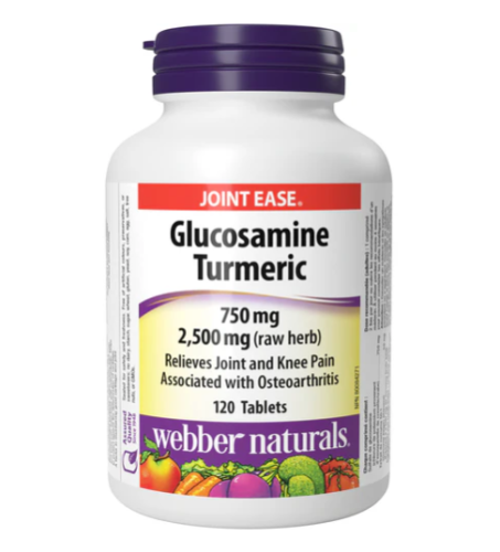 Webber Naturals Glucos Tumeric, 120 Tb 