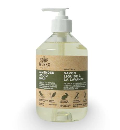 Soap Works Lavender Liquid Soap, 500ml