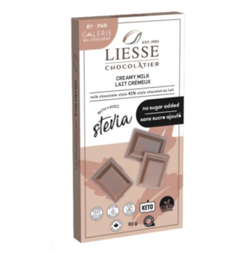 Galerie Au Chocolat No Sugar Creamy Milk Chocolate, 8 x 80g