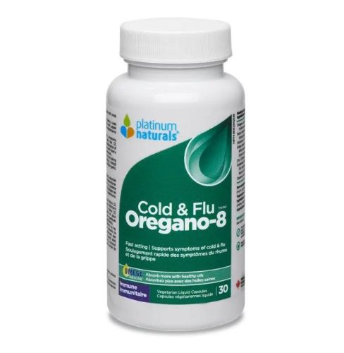 Platinum Natural Oregano-8 Cold and Flu, VLCaps - 30