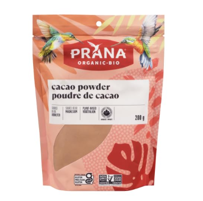Prana Cacao Powder (Raw Chocolate), Organic (NGM), 6/200g