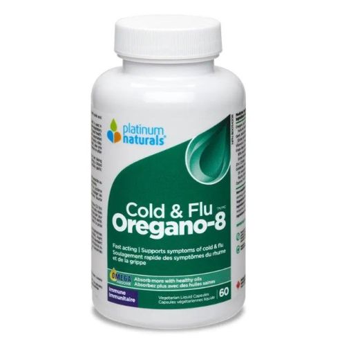 Platinum Natural Oregano-8 Cold and Flu, VLCaps - 60