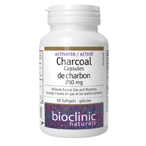 Bioclinic Naturals Activated Charcoal Capsules, 90 Softgels