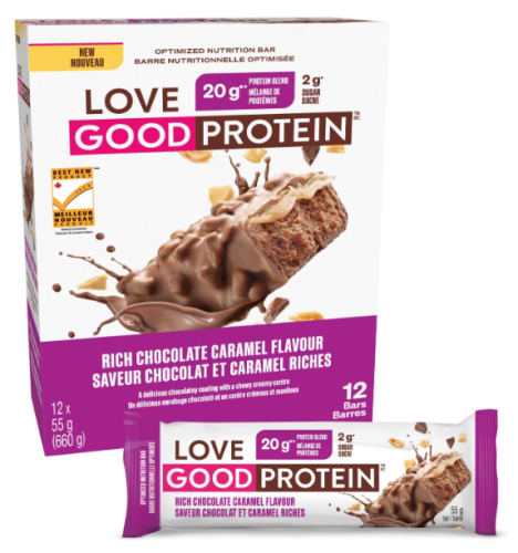 Love Good Fats Chocolate Caramel Protein Bar, 12 x 55g