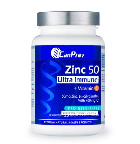 Canprev Zinc 50 Ultra Immune + Vitamin C, 120 v-caps