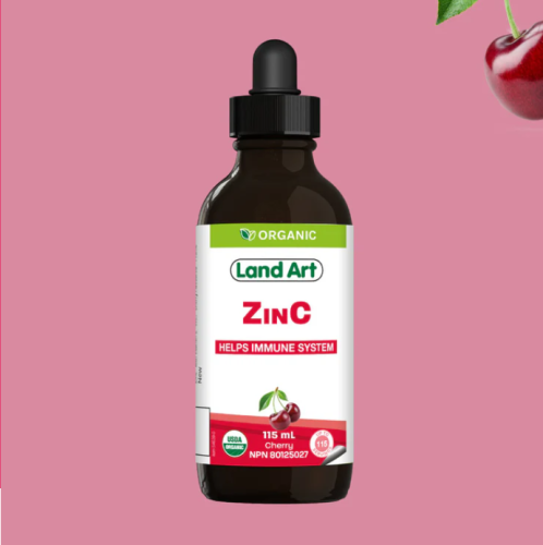 Land Art Organic Zinc 7.5mg/ml, 115ml