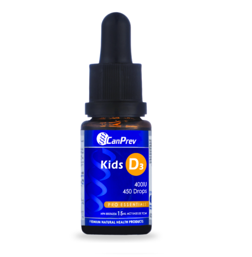 CanPrev D3 Drops Kids 400IU - MCT base, 15 ml