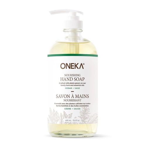 Oneka Hand Soap, Cedar & Sage, 475ml