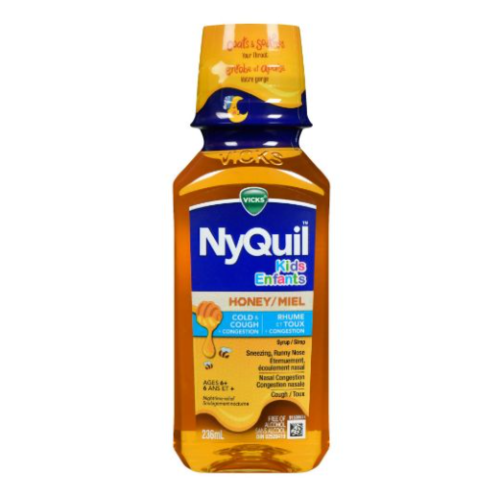 Vicks Nyquil Cold&Cough Kids 10mg/15ml Honey, 236ml