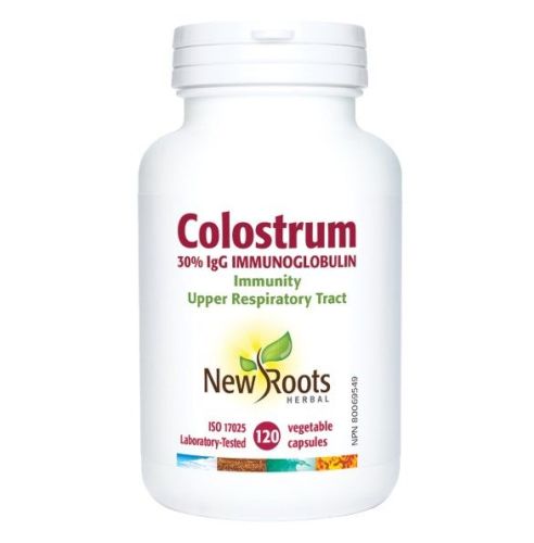 New Roots Herbal Colostrum 30% IgG Immunoglobulin, 120 capsules