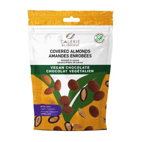 Galerie Au Chocolat Vegan Chocolate Covered Almonds, 6 x 120g