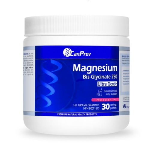 CanPrev Magnesium Bis·Glycinate Drink Mix - Juicy Blueberry, 161 g