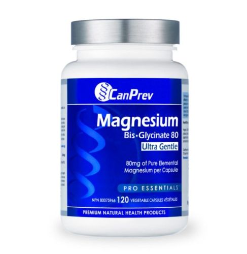 CanPrev Magnesium Bis·Glycinate 80 Ultra Gentle, 120 v-caps