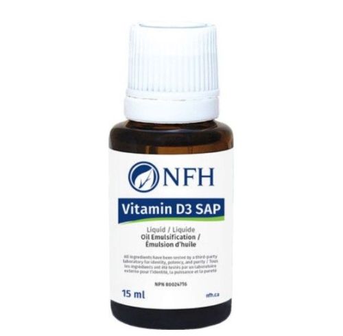 NFH Vitamin D3 SAP Liquid 1000 IU, 15 ml