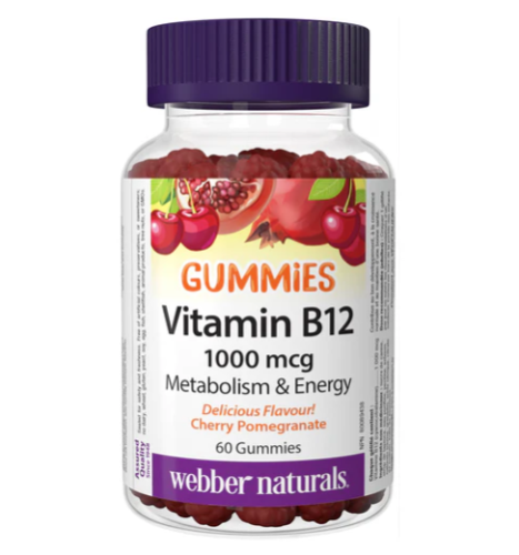 Webber Naturals Vit B12, 60 Gummies 