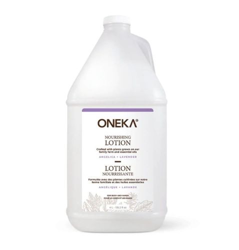 Oneka Body Lotion, Angelica & Lavender, Bulk Refill, 4L